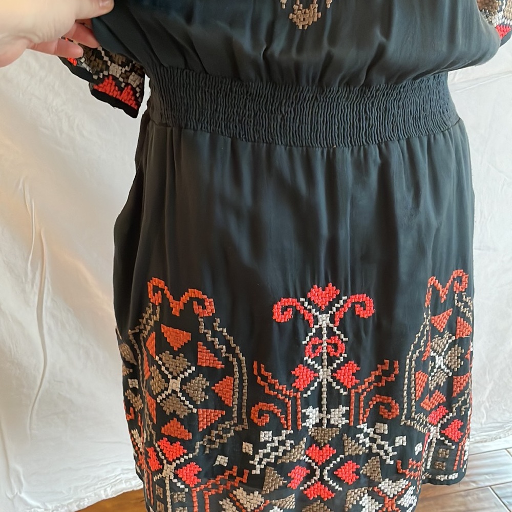 Embroidered Mini-dress/Romper - Picture 4 of 8
